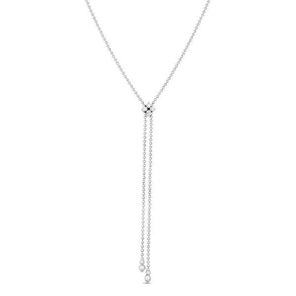 ROBERTO COIN 'LOVE IN VERONA' 18CT WHITE GOLD DIAMOND NECKLACE (Image 1)