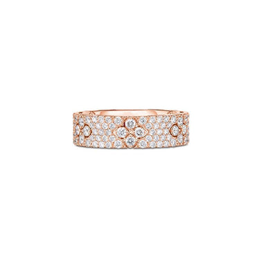 ROBERTO COIN 'LOVE IN VERONA' 18CT ROSE GOLD DIAMOND RING