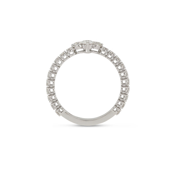 ROBERTO COIN 'LOVE IN VERONA' 18CT WHITE GOLD DIAMOND RING (Image 3)