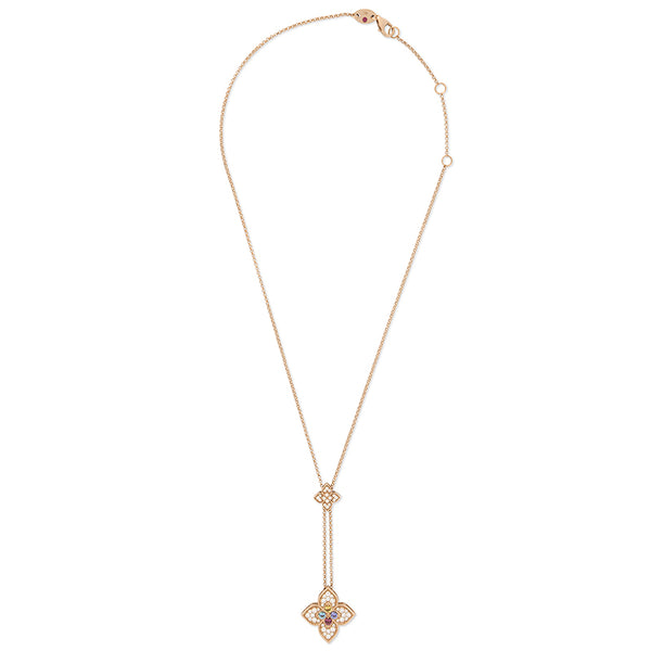 "VENETIAN PRINCESS"18ct ROSE GOLD DIAMOND, RUBY, TANZANITE, SWISS BLUE TOPAZ, RUBELLITE, CITRINE NECKLACE (Image 2)