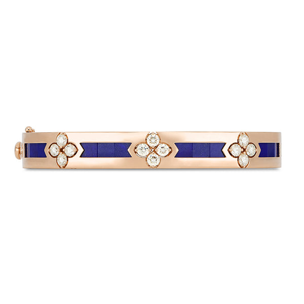 "LOVE IN VERONA" 18ct ROSE GOLD BLUE LAPIS & DIAMOND (Image 2)