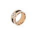 ROBERTO COIN 'LOVE IN VERONA' 18CT ROSE GOLD BLACK JADE & DIAMOND RING (Thumbnail 2)