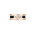 ROBERTO COIN 'LOVE IN VERONA' 18CT ROSE GOLD BLACK JADE & DIAMOND RING (Thumbnail 1)