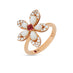 ROBERTO COIN "TIARE" 18ct ROSE GOLD DIAMOND, MOTHER OF PEARL, RUBELLITE & RUBY RING (Thumbnail 1)