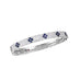 ROBERTO COIN LOVE IN VERONA DIAMOND AND SAPPHIRE, 18CT WHITE GOLD BANGLE (Thumbnail 1)