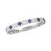 ROBERTO COIN 'LOVE IN VERONA' 18CT WHITE GOLD SAPPHIRE & DIAMOND BANGLE (Thumbnail 1)