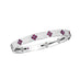 ROBERTO COIN LOVE IN VERONA DIAMOND AND RUBY 18CT WHITE GOLD BANGLE (Thumbnail 1)
