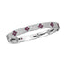 ROBERTO COIN 'LOVE IN VERONA' 18CT WHITE GOLD RUBY & DIAMOND BANGLE (Thumbnail 1)