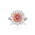 PLATINUM 0.57CT ARGYLE PINK DIAMOND CLUSTER STYLE RING (Thumbnail 1)