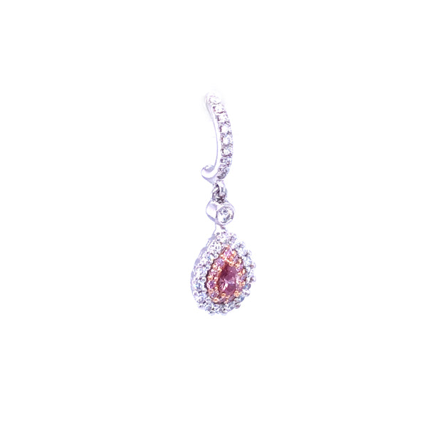 ARGYLE PINK DIAMOND PEAR SHAPE DROP EARRINGS (Image 2)