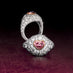'A HEARTS DESIRE' 0.96CT HEART SHAPED ARGYLE PINK DIAMOND & DIAMOND  RING (Thumbnail 3)