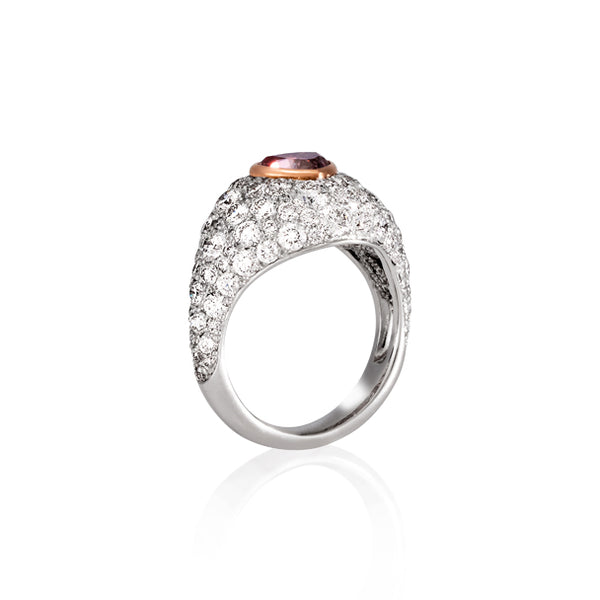 'A HEARTS DESIRE' 0.96CT HEART SHAPED ARGYLE PINK DIAMOND & DIAMOND  RING (Image 2)