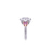 2.02CT OVAL CUT DIAMOND RING WITH HEART SHAPED ARGYLE PINK DIAMONDS (Thumbnail 3)