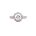 ARGYLE PINK DIAMOND AND DIAMOND "GRACE" RING SET IN PLATINUM (Thumbnail 1)