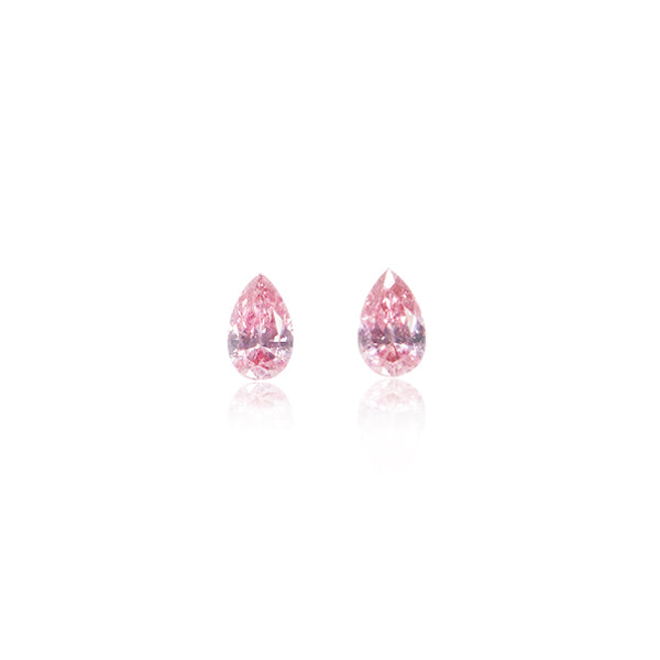 0.15CT = 2 FVP/SI1 PEARSHAPE ARGYLE PINK DIAMONDS - IGI COLLECTORS EDITION (Image 1)