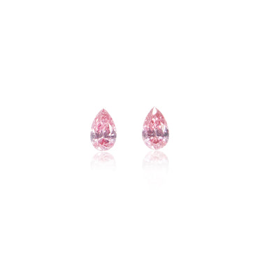 0.15CT = 2 FVP/SI1 PEARSHAPE ARGYLE PINK DIAMONDS - IGI COLLECTORS EDITION