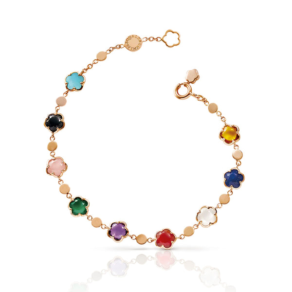 PASQUALE BRUNI FIGLIA DEI FIORI 18CT ROSE GOLD COLOURED GEMSTONES BRACELET (Image 1)