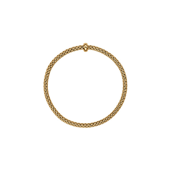 FOPE "PRIMA" 18ct YELLOW GOLD DIAMOND BRACELET SMALL SIZE (Image 3)