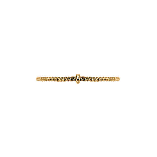 FOPE "PRIMA" 18ct YELLOW GOLD DIAMOND BRACELET SMALL SIZE (Image 2)
