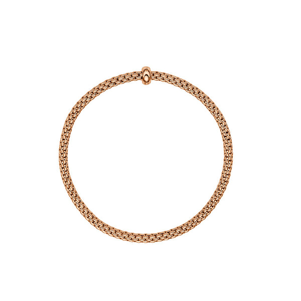 FOPE "PRIMA" 18ct ROSE GOLD DIAMOND BRACELET SMALL SIZE (Image 3)
