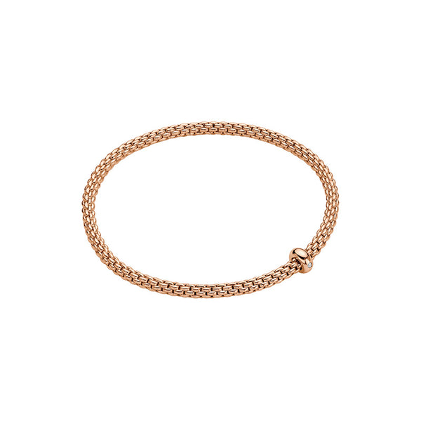 FOPE "PRIMA" 18ct ROSE GOLD DIAMOND BRACELET SMALL SIZE (Image 1)