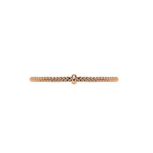 FOPE "PRIMA" 18ct ROSE GOLD DIAMOND BRACELET SMALL SIZE (Image 2)