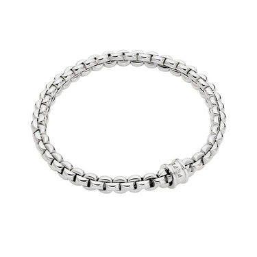 FOPE EKA 18CT WHITE GOLD DIAMOND BRACELET