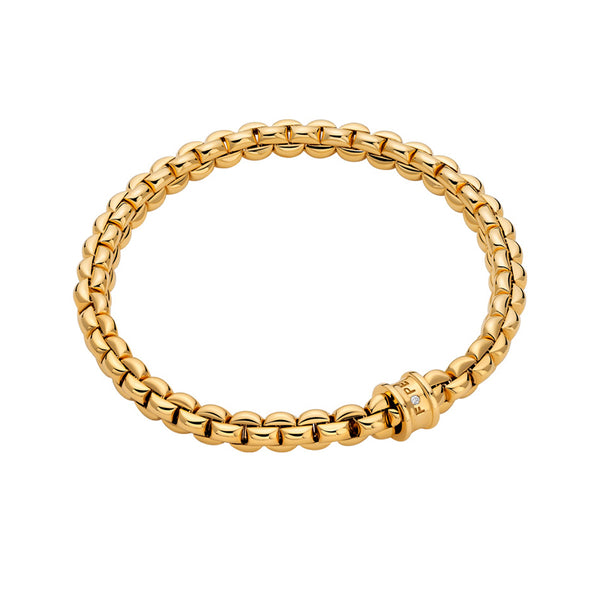 FOPE EKA 18CT YELLOW GOLD DIAMOND BRACELET (Image 1)