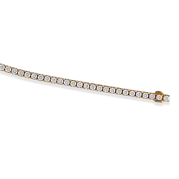 PICCHIOTTI 18CT YELLOW GOLD CLAW SET DIAMOND "TENNIS" BRACELET (Image 2)