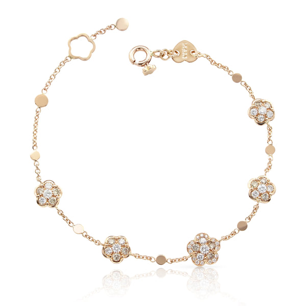 PASQUALE BRUNI 'FIGLIA DEI FIORI' 18CT ROSE GOLD WHITE AND CHAMPAGNE DIAMOND BRACELET (Image 1)