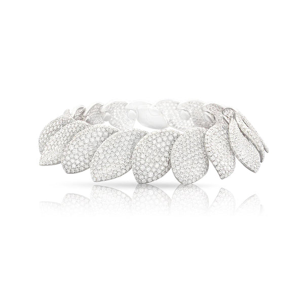 PASQUALE BRUNI 'ALELUIA' 18CT WHITE GOLD 14.37CT PAVE DIAMOND COMBINATION BRACELET (Image 1)