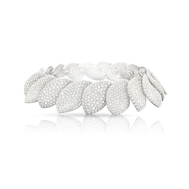 PASQUALE BRUNI 'ALELUIA' 18CT WHITE GOLD 14.37CT PAVE DIAMOND COMBINATION BRACELET