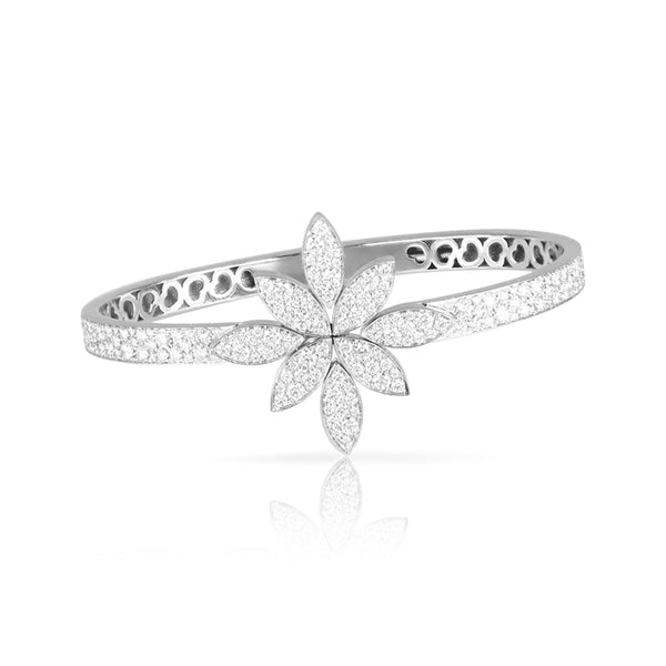 GHIRLANDA LUCE DI LOTO 18CT WHITE GOLD DIAMOND BRACELET (Image 1)