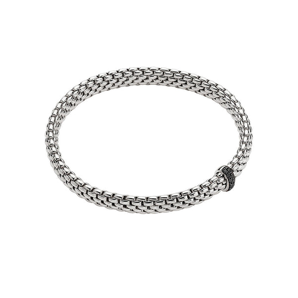 FOPE VENDOME 18CT WHITE GOLD BLACK DIAMOND BRACELET (Image 1)