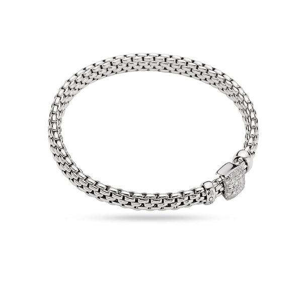 FOPE 'VENDOME' 18CT WHITE GOLD DIAMOND FLEX'IT BRACELET (Image 1)