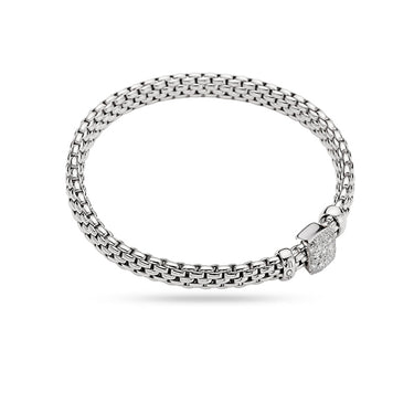 FOPE 'VENDOME' 18CT WHITE GOLD DIAMOND FLEX'IT BRACELET