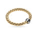 FOPE 'EKA' 18CT YELLOW GOLD AND 18CT WHITE GOLD BLACK DIAMOND RHONDEL FLEX'IT BRACELET (Thumbnail 1)