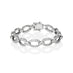 18CT WHITE GOLD DIAMOND SET OVAL LINK BRACELET (Thumbnail 1)