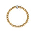 FOPE 'EKA' 18CT YELLOW GOLD AND 18CT WHITE GOLD DIAMOND SET RHONDEL FLEXIBLE BRACELET (Thumbnail 2)