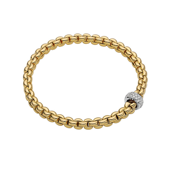 FOPE EKA 18CT YELLOW GOLD DIAMOND BRACELET (Image 1)