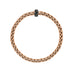 FOPE "EKA" 18ct ROSE GOLD & ROUND BRILLIANT CUT BLACK DIAMOND BRACELET LARGE (Thumbnail 2)