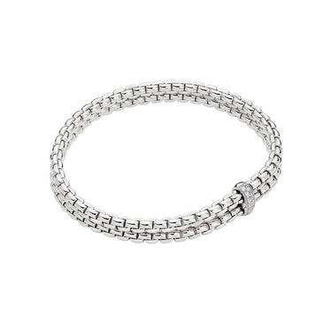 FOPE EKA 18CT WHITE GOLD DIAMOND BRACELET