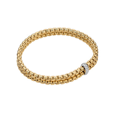 FOPE EKA 18CT YELLOW GOLD DIAMOND BRACELET
