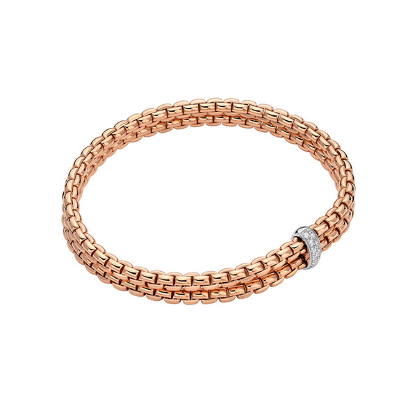 FOPE EKA 18CT ROSE GOLD DIAMOND BRACELET (Image 1)