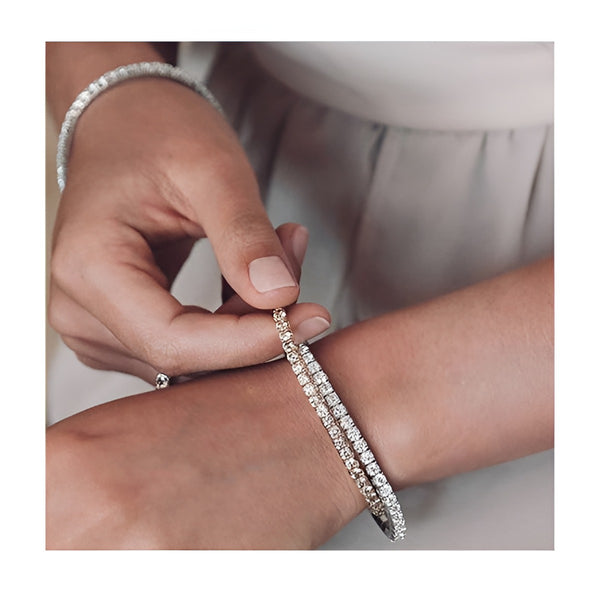 DEMEGLIO 18CT GOLD BRACELET WITH RAINBOW SAPPHIRES (Image 3)