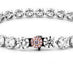 PLATINUM AND 18CT ROSE GOLD 25.45CT WHITE DIAMOND LINE BRACELET WITH ARGYLE PINK DIAMOND CLASP (Thumbnail 3)