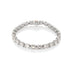 PLATINUM AND 18CT ROSE GOLD RECTANGULAR CUT DIAMOND BRACELET WITH PINK DIAMOND CLASP (Thumbnail 1)