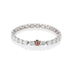 PLATINUM AND 18CT ROSE GOLD RECTANGULAR CUT DIAMOND BRACELET WITH PINK DIAMOND CLASP (Thumbnail 2)