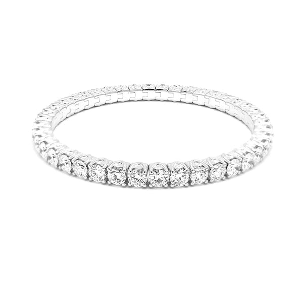 PICCHIOTTI 'XPANDABLE' 18CT WHITE GOLD 12.66CT DIAMOND STRETCH BRACELET (Image 1)