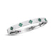 ROBERTO COIN LOVE IN VERONA DIAMOND AND EMERALD 18CT WHITE GOLD BANGLE (Thumbnail 1)